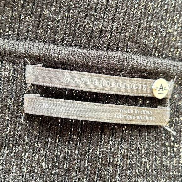Anthropologie Black and Silver Knit Sweater - Picture 3 of 7
